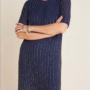 Anthropologie Velvet & Graham beaded sequin dress